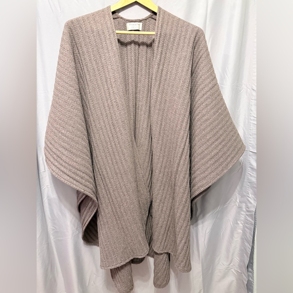 Preston & York Elegant Knit Wrap in Beige
